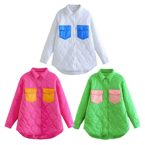 Quilted transition jacket for women with noteworthy pockets and a trendy fit Lune London