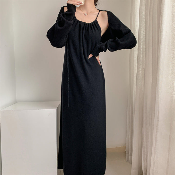 Robe maxi pour femmes avec bretelles réglables et coupe élégante Chic & Stil