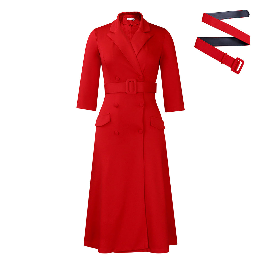 Women's trench coat with belted waist and luxurious details Lune London