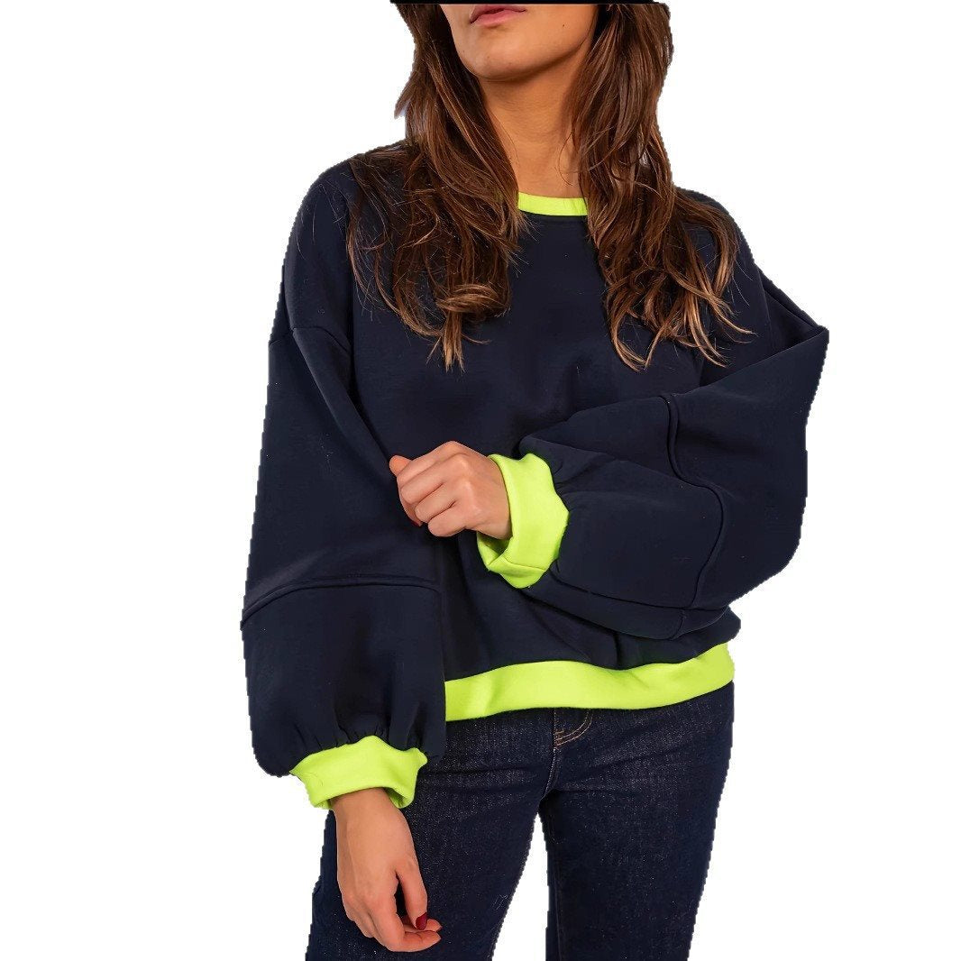 Casual oversized sweater for women with contrasting details Lune London