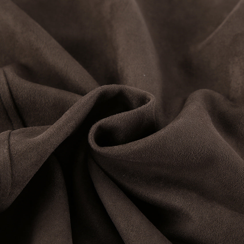 Oversized suede jacket for women with practical pockets Lune London