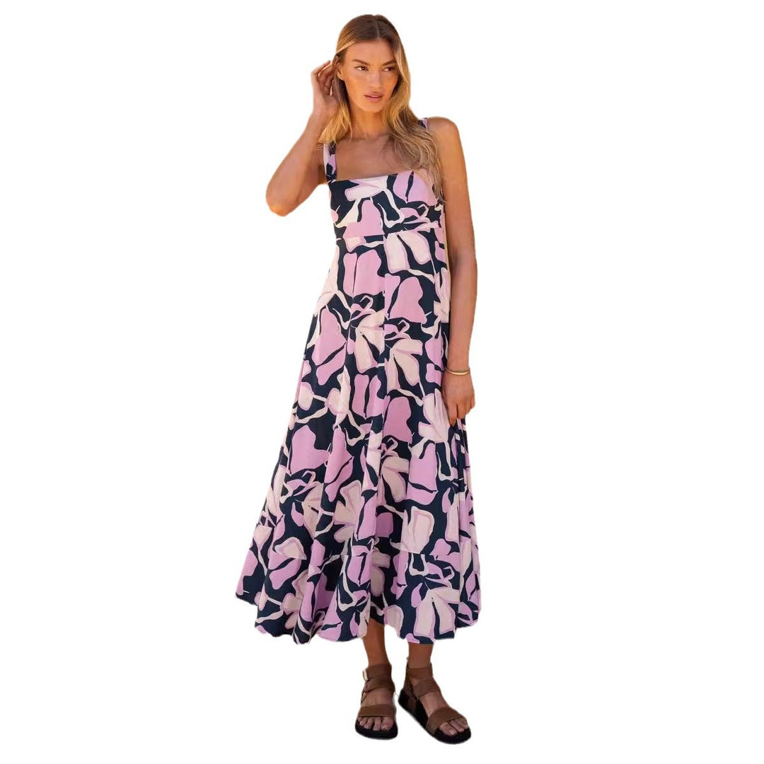 Chic & Stil Floral print maxi dress for women