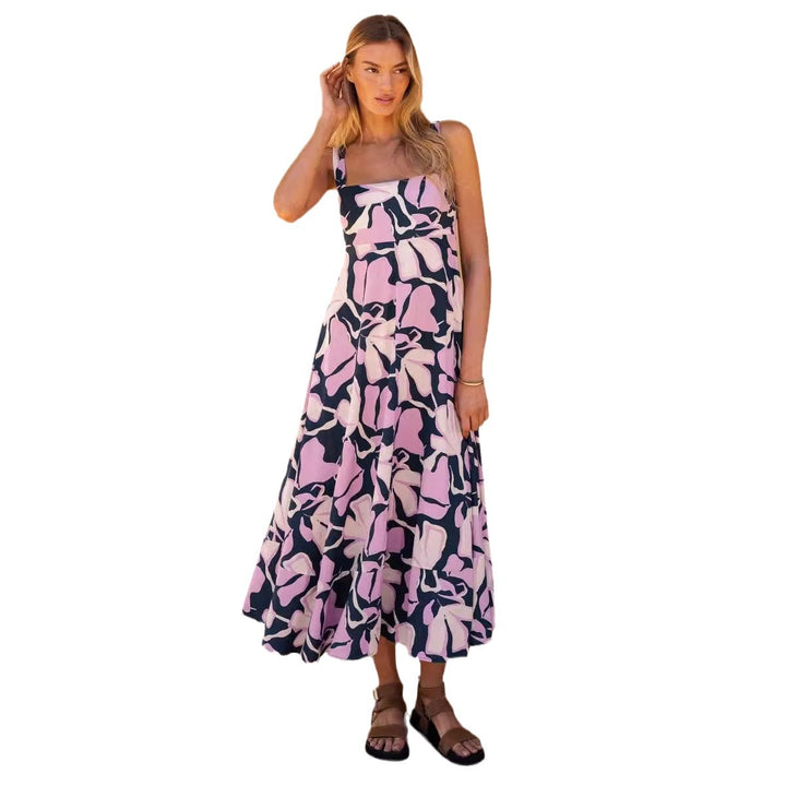 Chic & Stil Floral print maxi dress for women