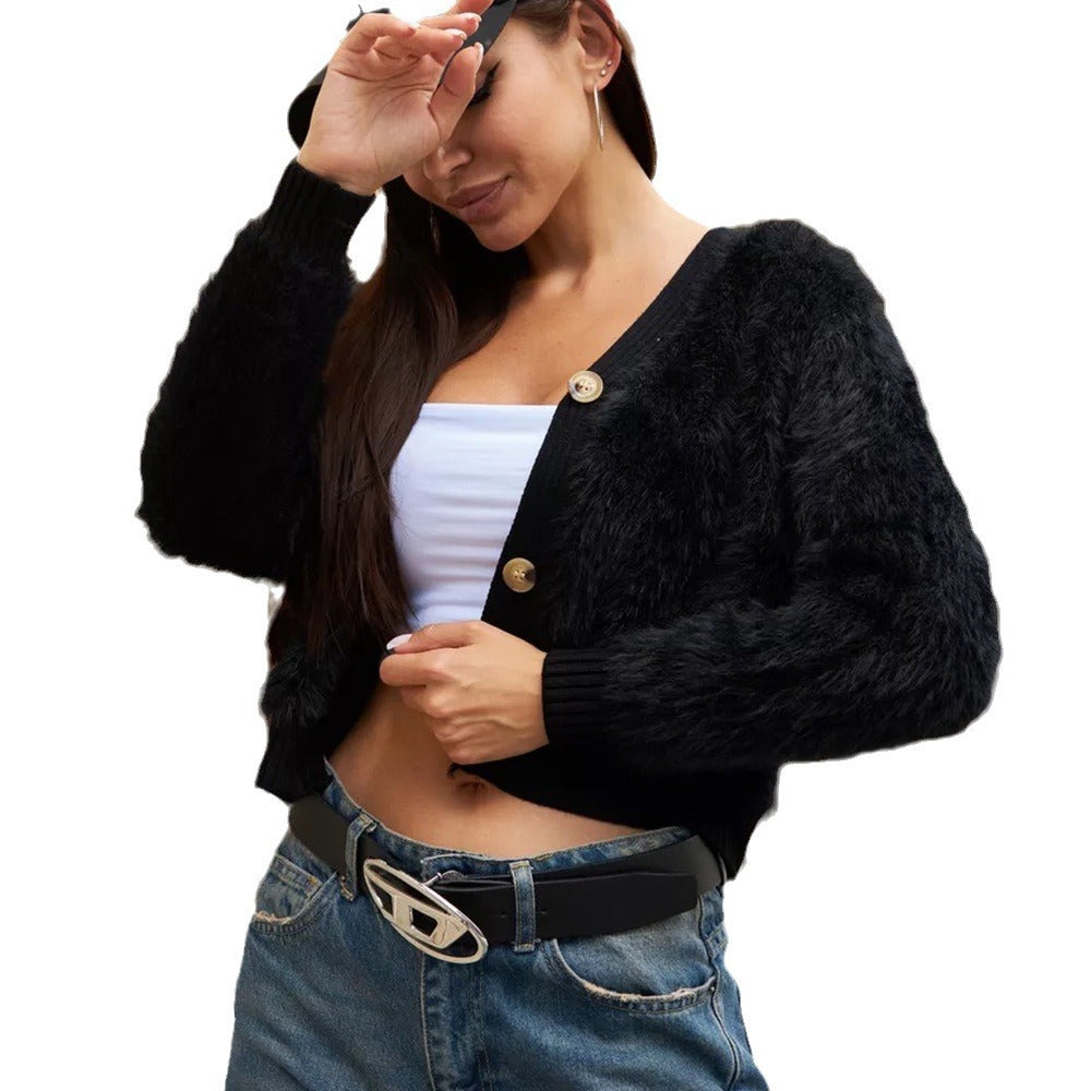 Ladies Plus Short Cardigan Lune London
