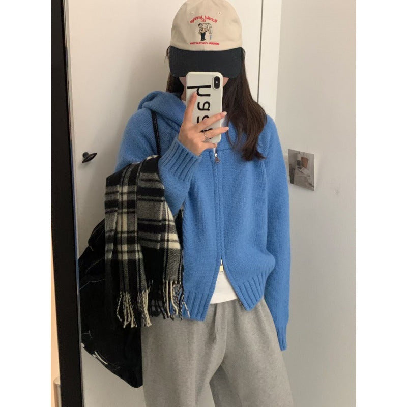 Gilet à capuche confortable pour femmes avec fermeture éclair et grandes poches Chic & Stil