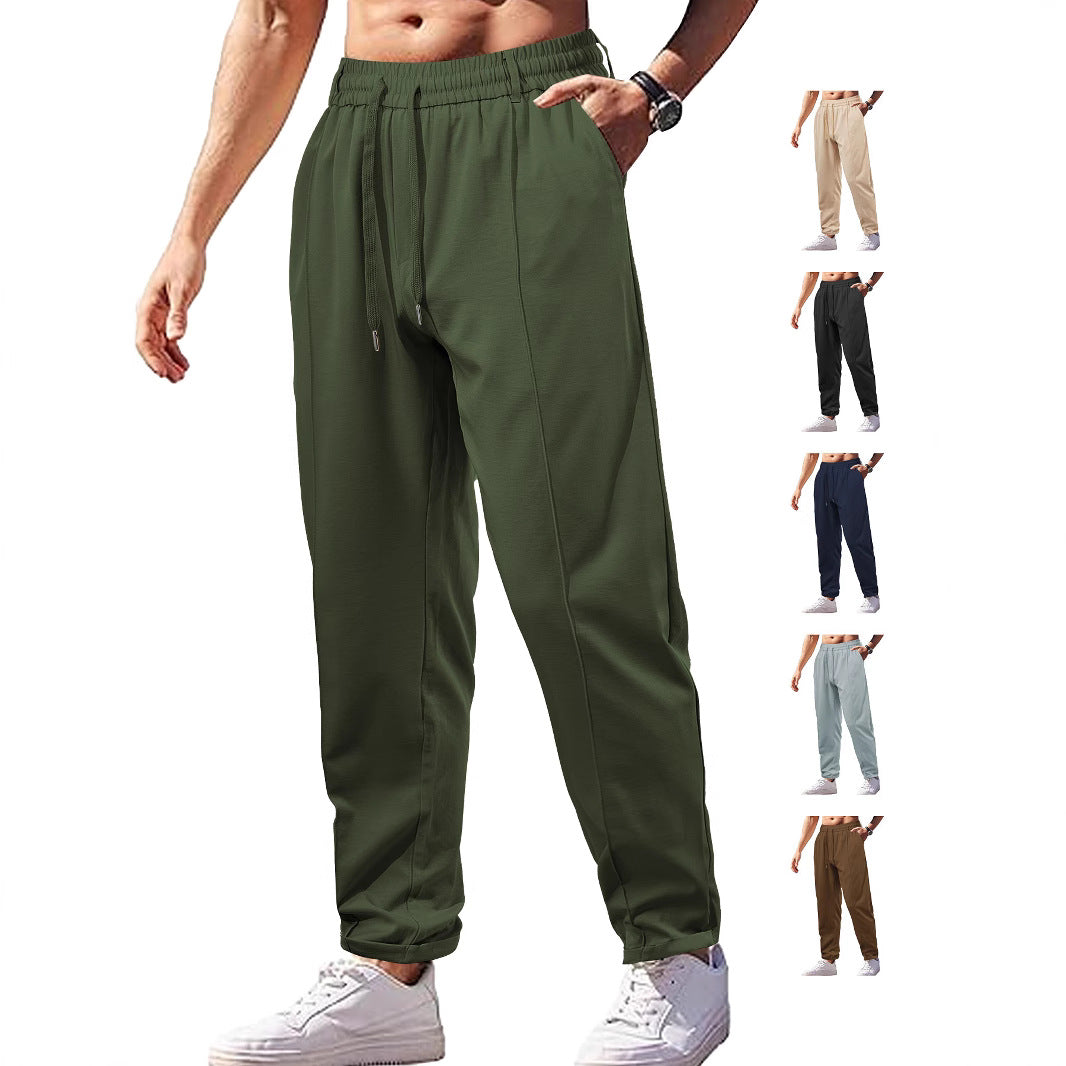 Functional leisure pants for men with elastic waist and practical side pockets Lune London