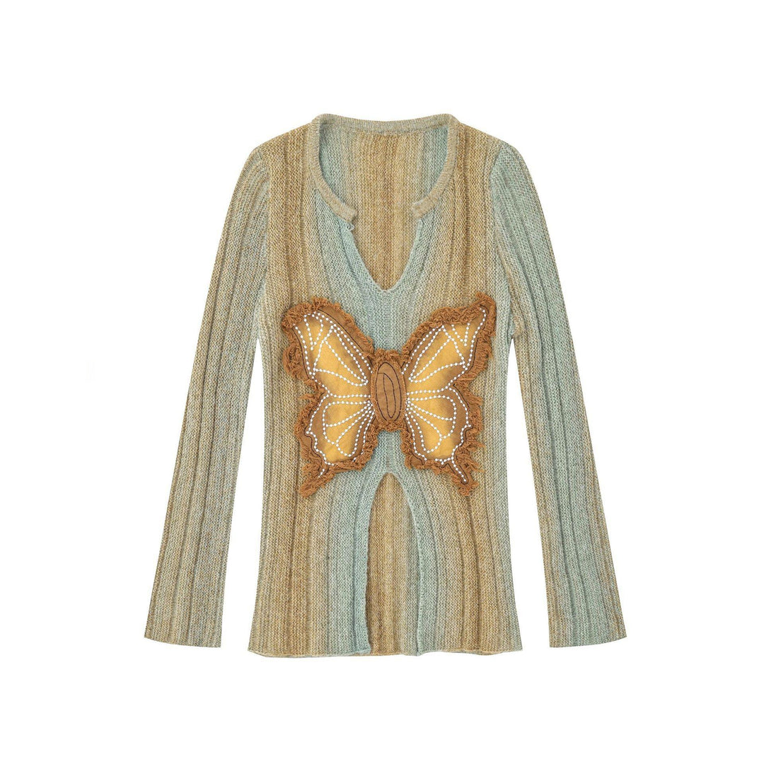 Women's sweater with striking butterfly pattern Lune London