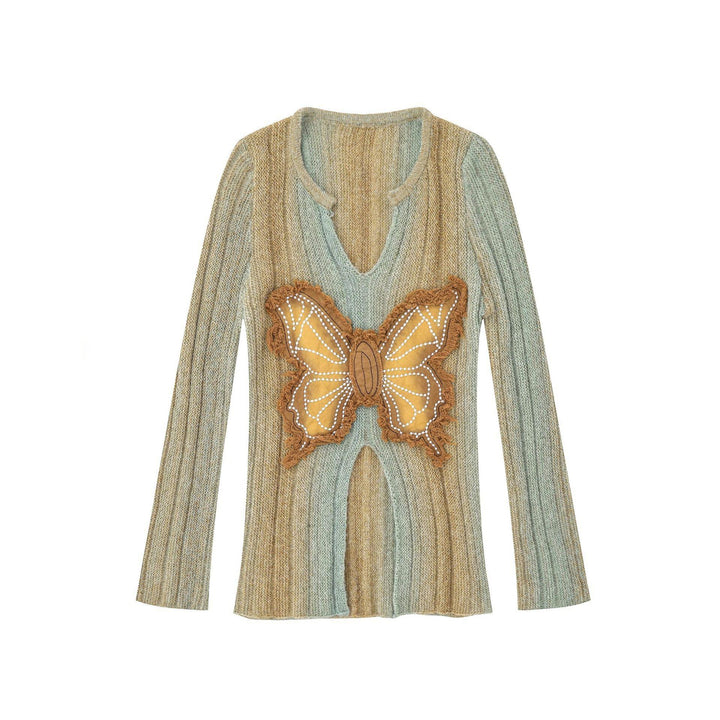 Women's sweater with striking butterfly pattern Lune London