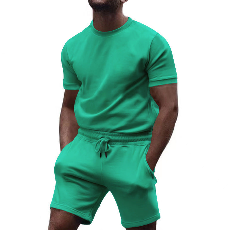 Short sleeve sports set for men with elastic waist Lune London
