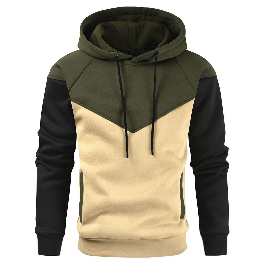Men's trendy hoodie with an innovative patchwork design Lune London