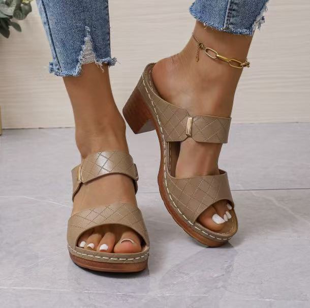Lune London block heel sandals for women