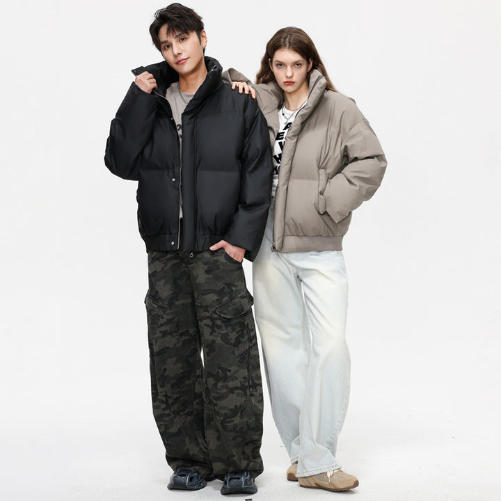 Elegant women's down jacket with high collar and insulating padding Lune London