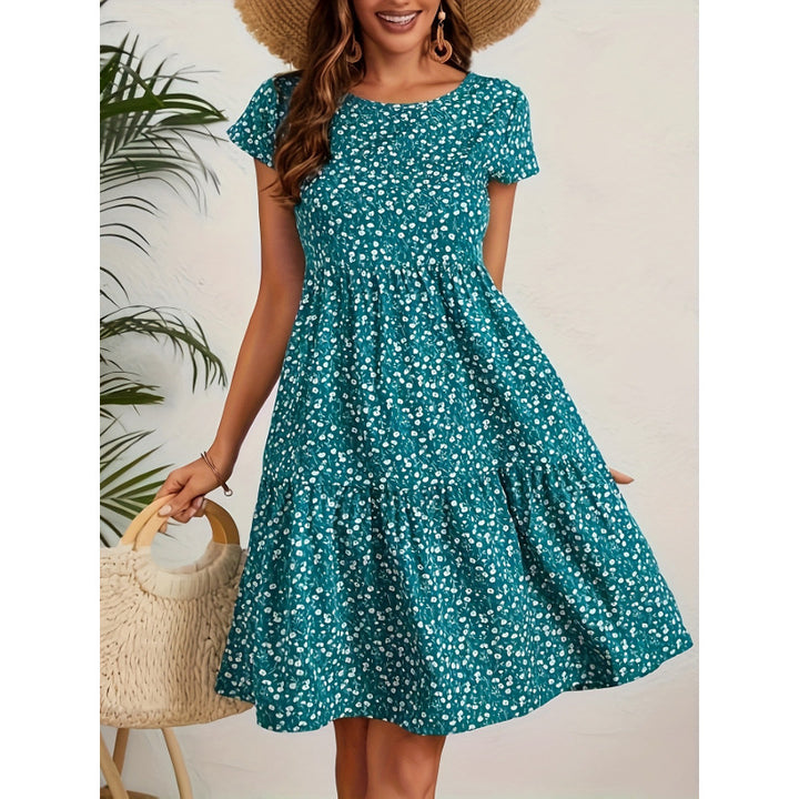 Women A-line dress with floral pattern Lune London