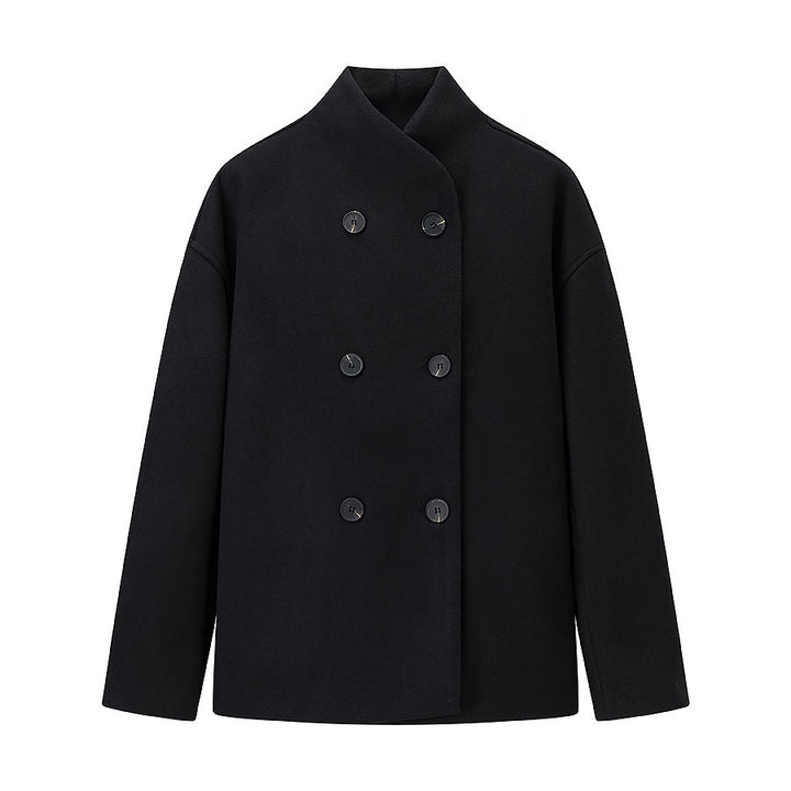 Ladies elegant wrap jacket with double row of buttons Lune London