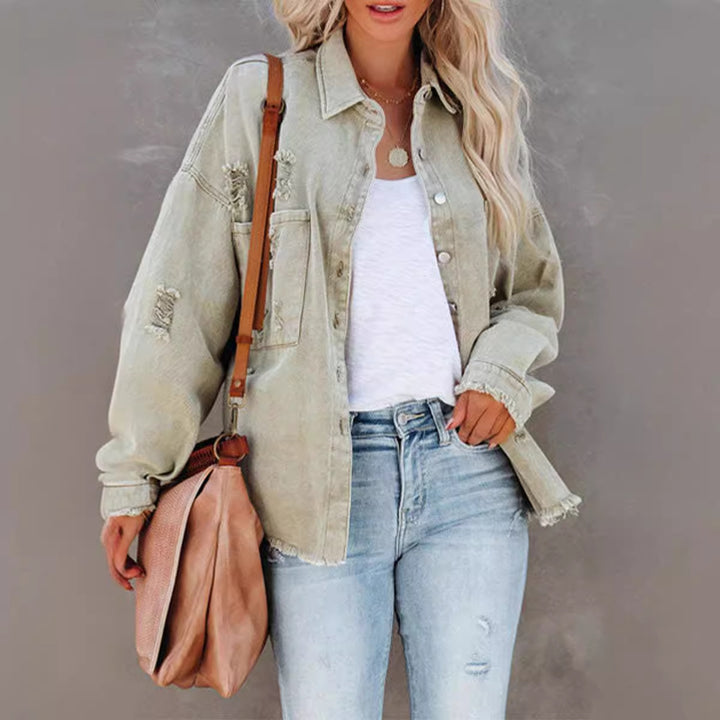 Chic & Stil oversized denim shirt for women