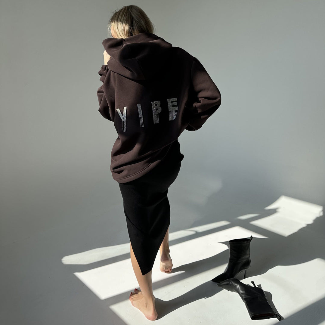Hooded sweatshirt for women with creative details and casual cut Lune London