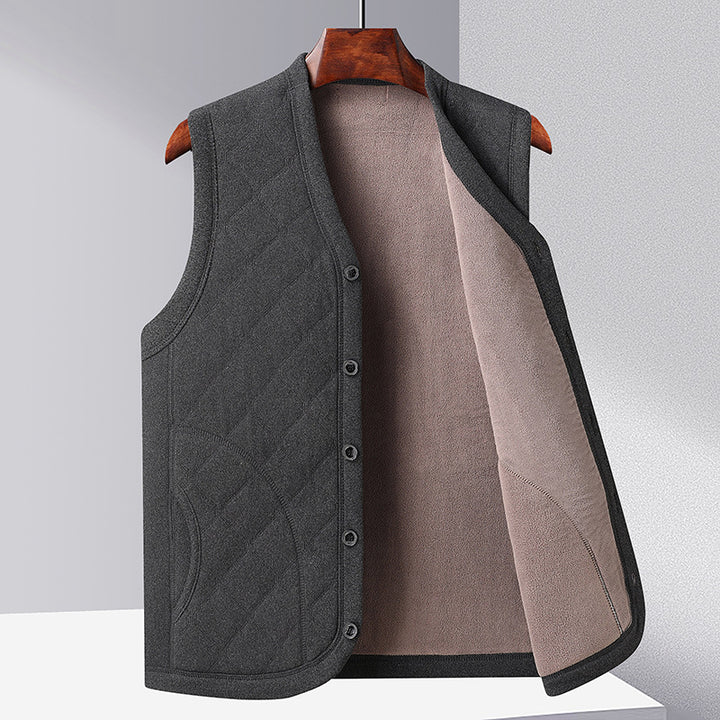 Women quilted comfort vest with practical pockets Lune London