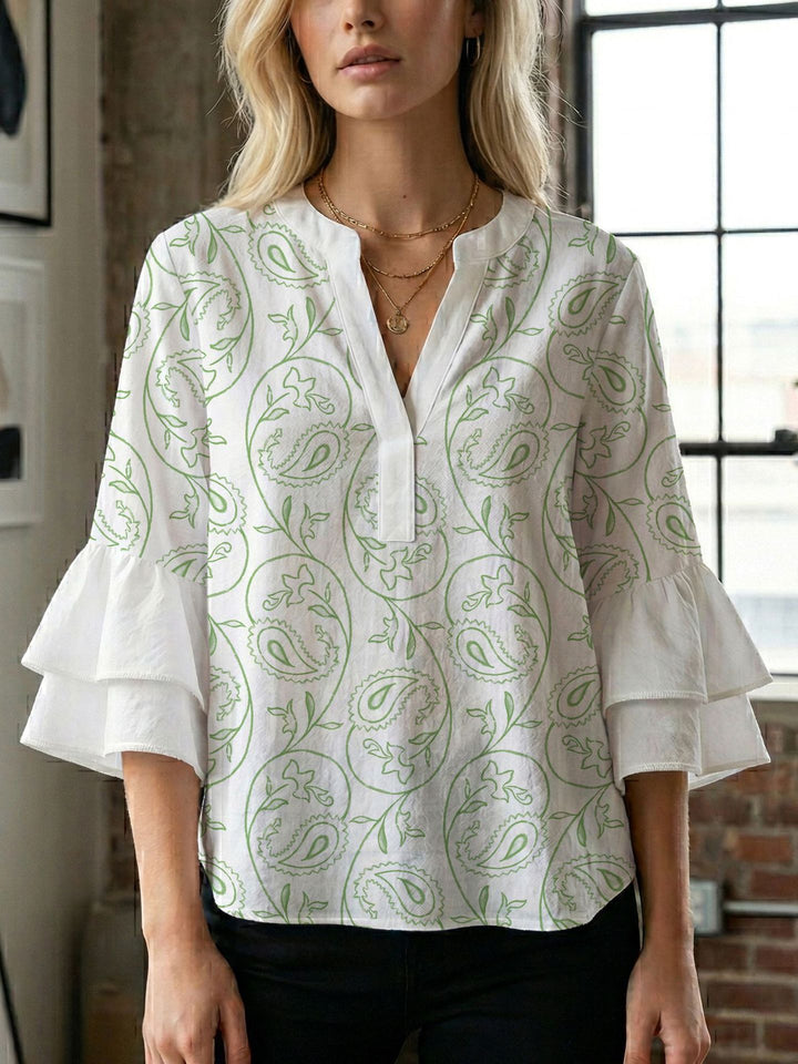 Ladies blouse with beautiful floral design Lune London
