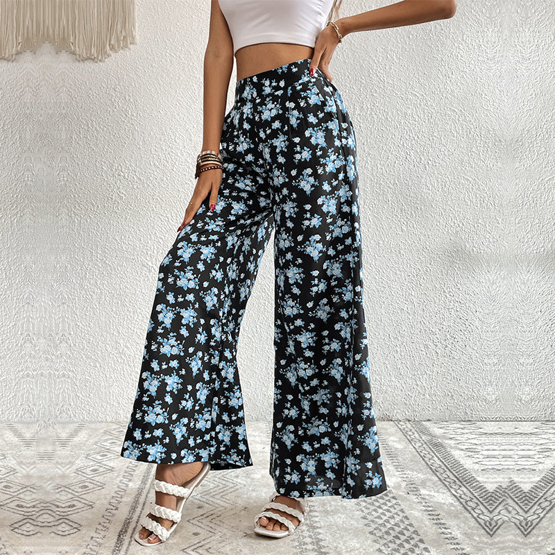 Chic and Stylish Floral Wide Leg Pants for Women