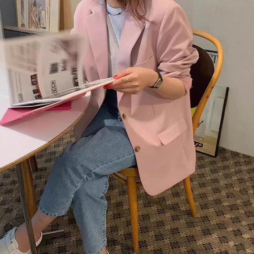 Blazer surdimensionné élégant pour femmes avec coupe décontractée et détails fins Chic & Stil