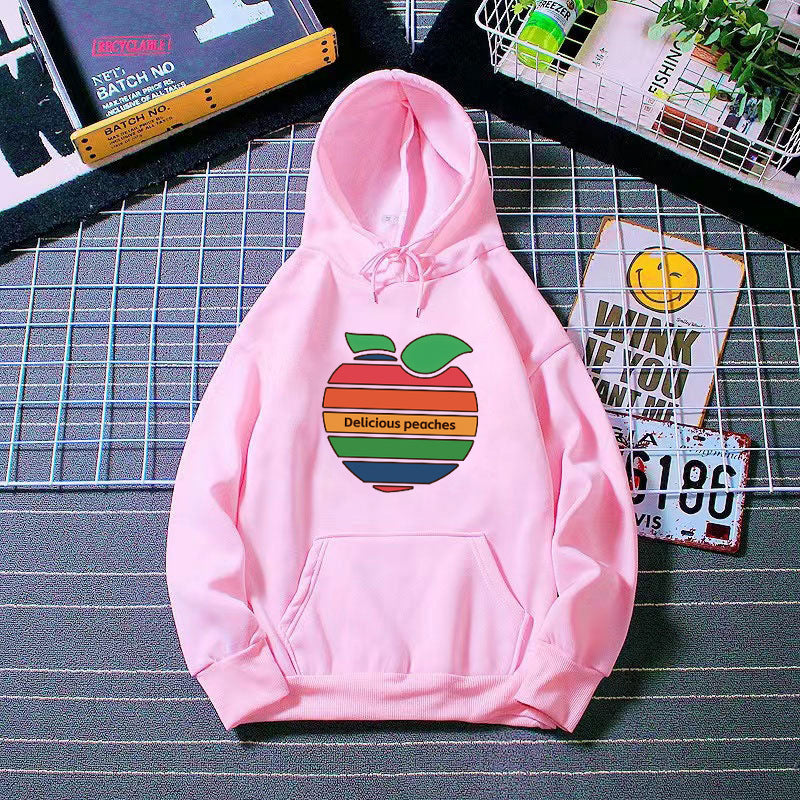 Women's hoodie with cheerful fruit motif Chic & Stil