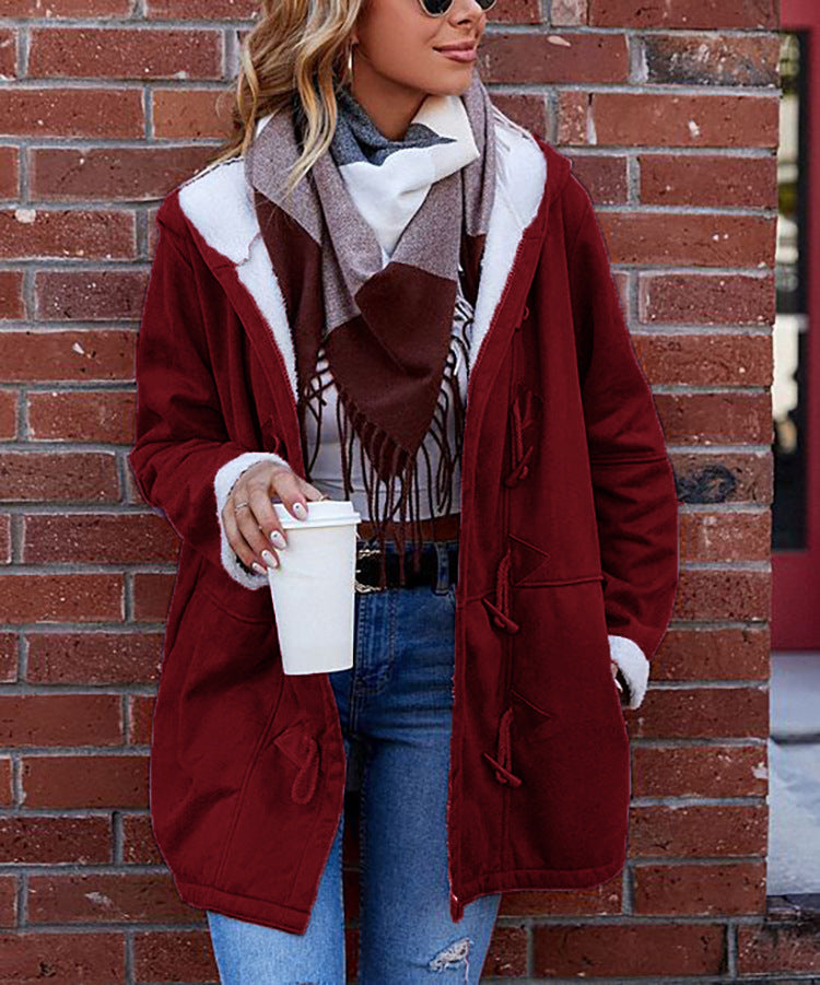 Veste extérieure confortable et stylée pour dames avec doublure en polaire et cordon de serrage réglable Chic & Stil