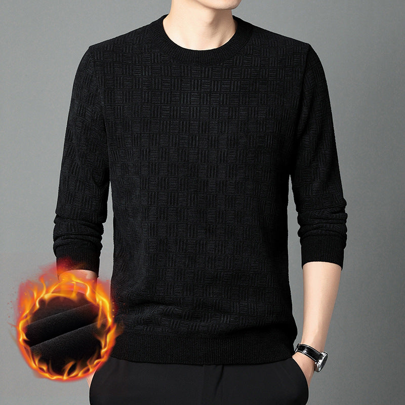 Comfortable knitted sweater for men with a unique structure Lune London