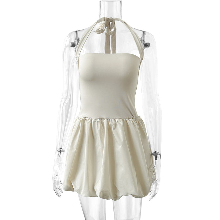 Women's dress with off-the-shoulder design and casual skirt Lune London