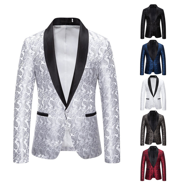 Veste de smoking extravagante pour hommes avec motif Paisley Lune London