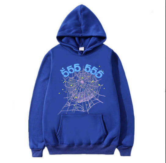 Ladies hoodie with a creative spider web pattern Lune London
