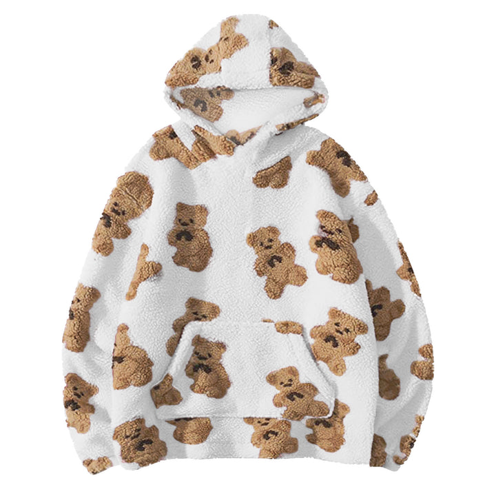 Ladies oversized soft sweatshirt with bear pattern Lune London