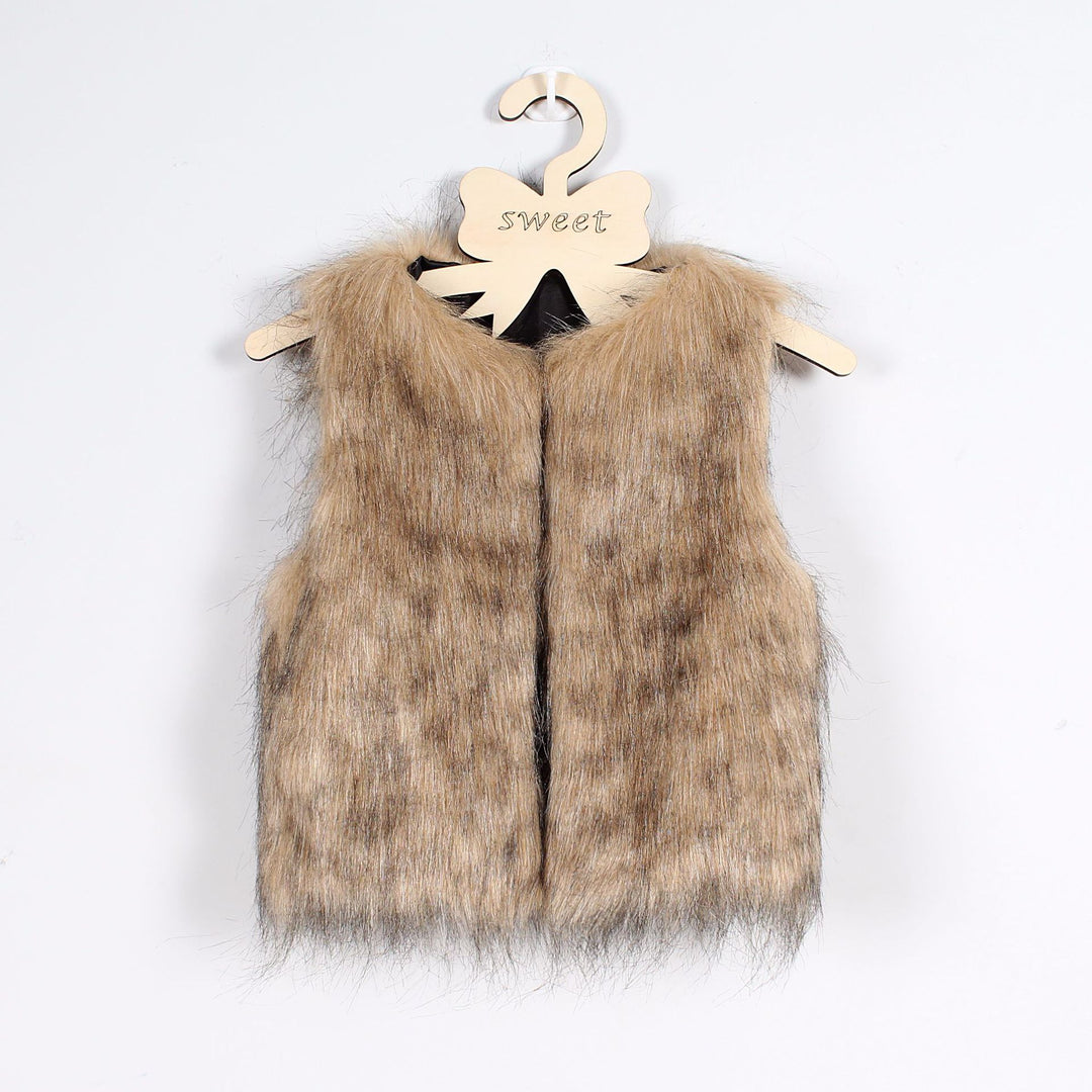Ladies reversible luxurious faux fur vest Lune London