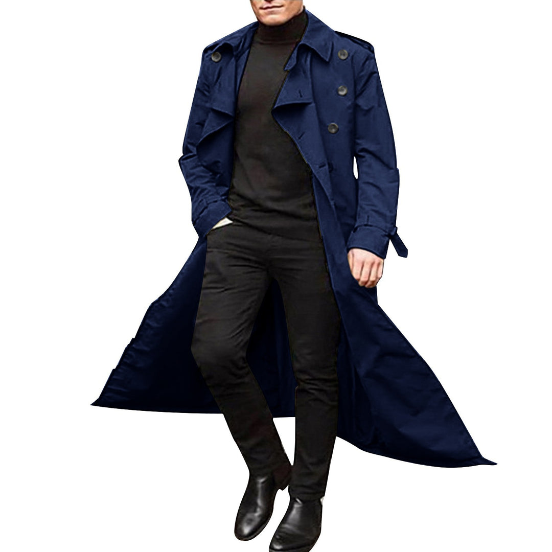 Elegant trench coat for men with double row of buttons Lune London