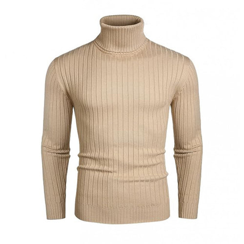Trendy turtleneck sweater for men with a fine ribbed pattern Lune London