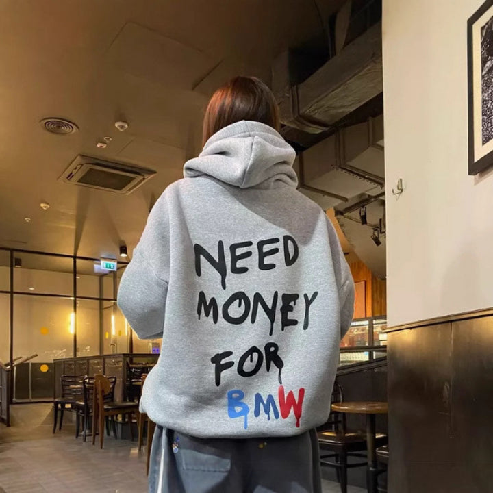 Women Oversized Hoodie with stylish lettering Lune London