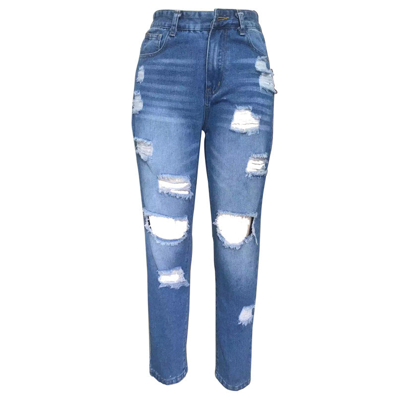 Ladies destroyed Boyfriend Jeans Lune London