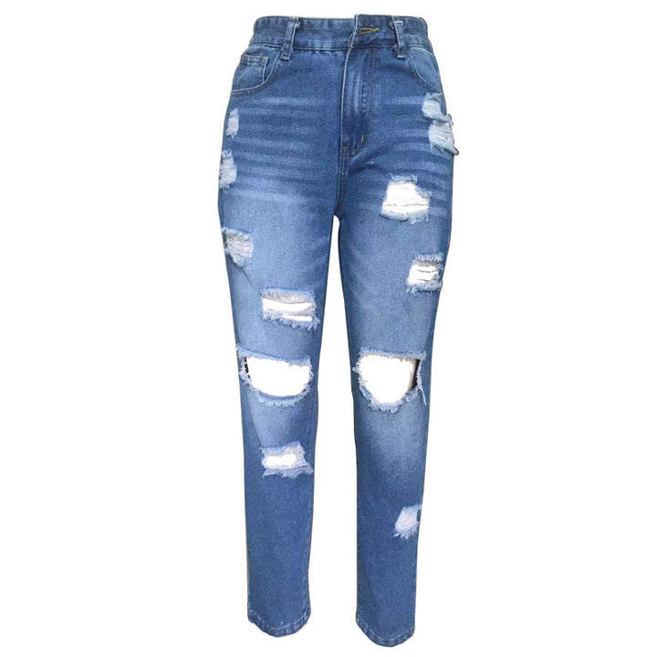 Ladies destroyed Boyfriend Jeans Lune London
