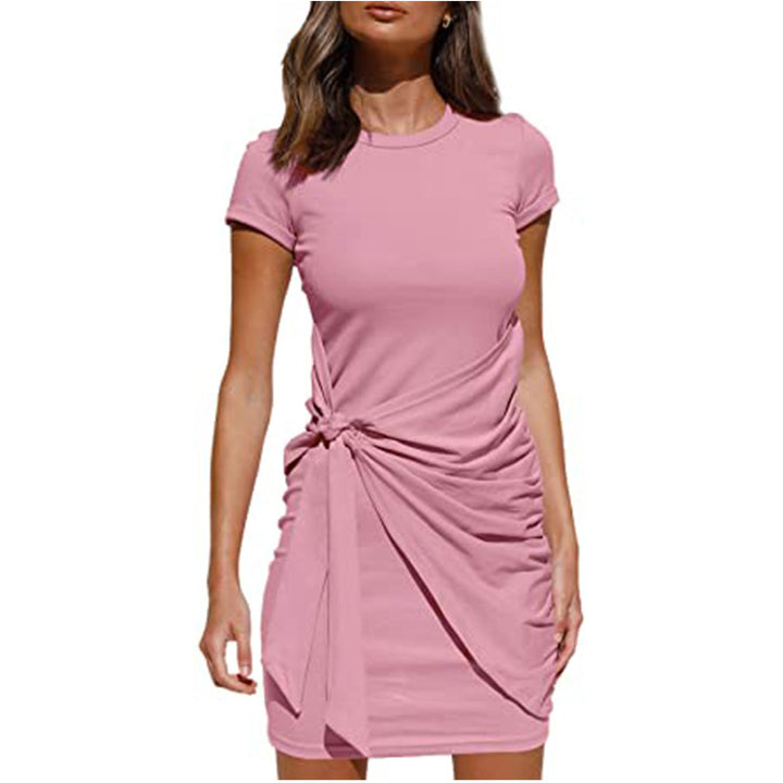Lune London Women's Mini Ruffle Dress with Side Tie