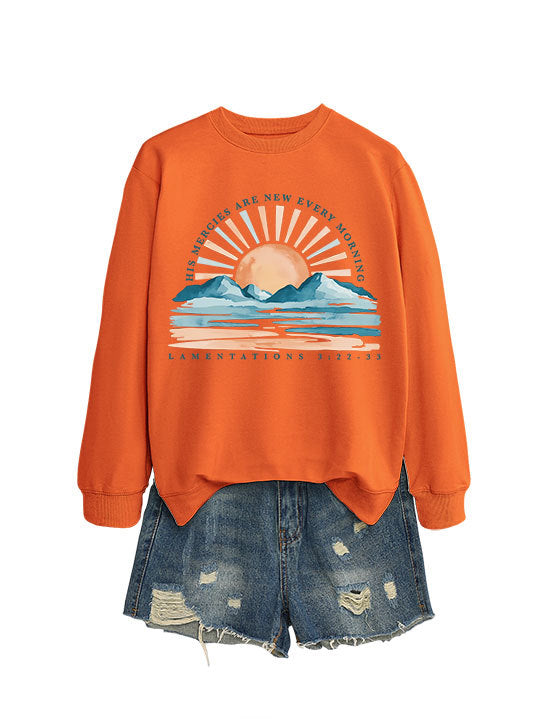 Sweatshirt pour femmes avec design inspirant de lever de soleil et coupe décontractée Chic & Stil