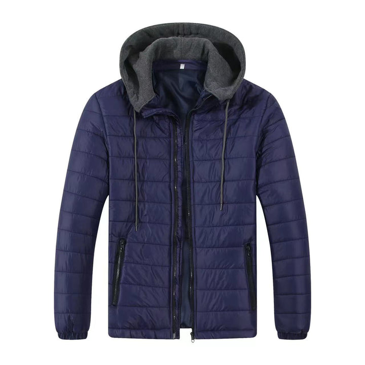 Men's quilted transition jacket with adjustable hood and insulated filling Lune London