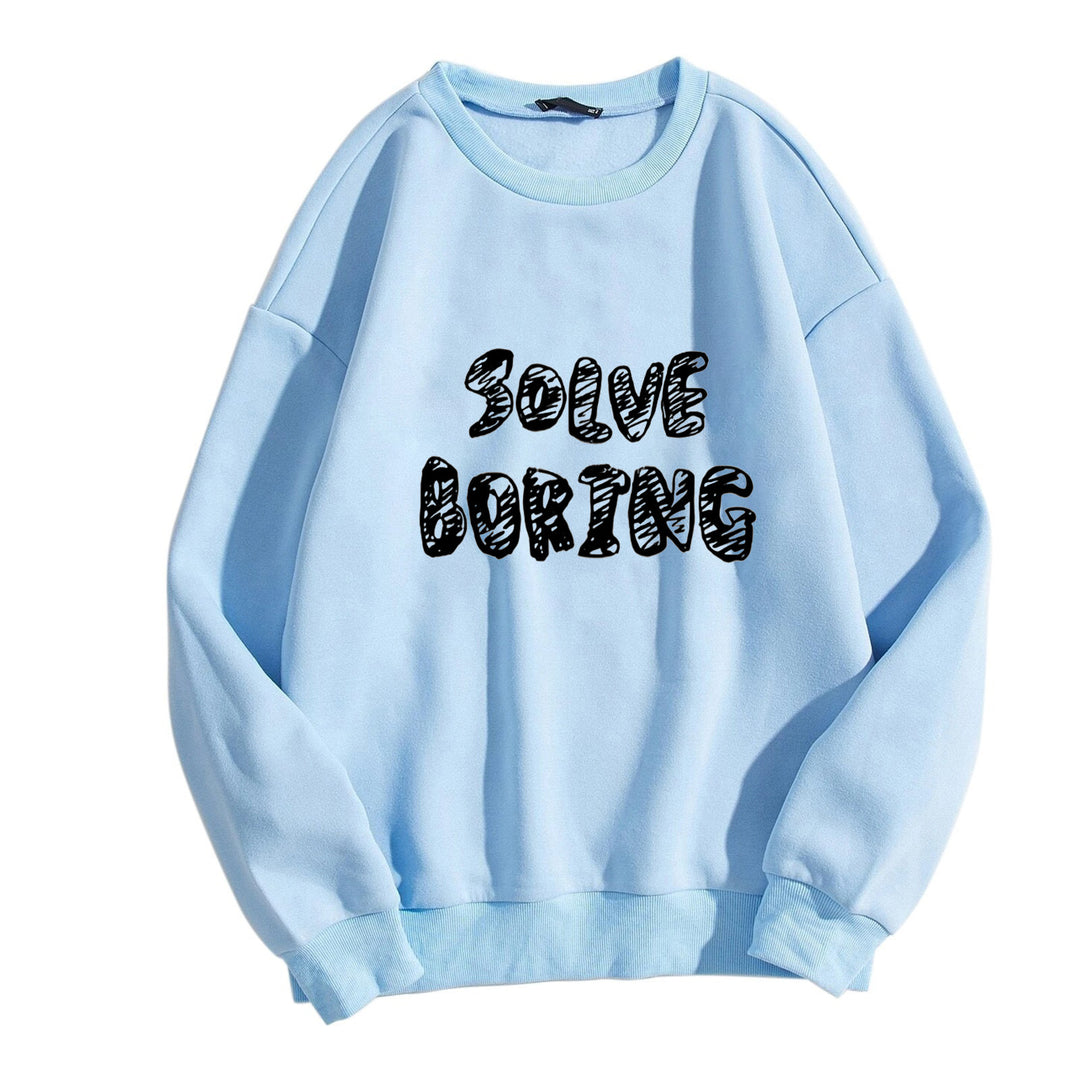Women's casual sweatshirt with creative lettering Chic & Stil