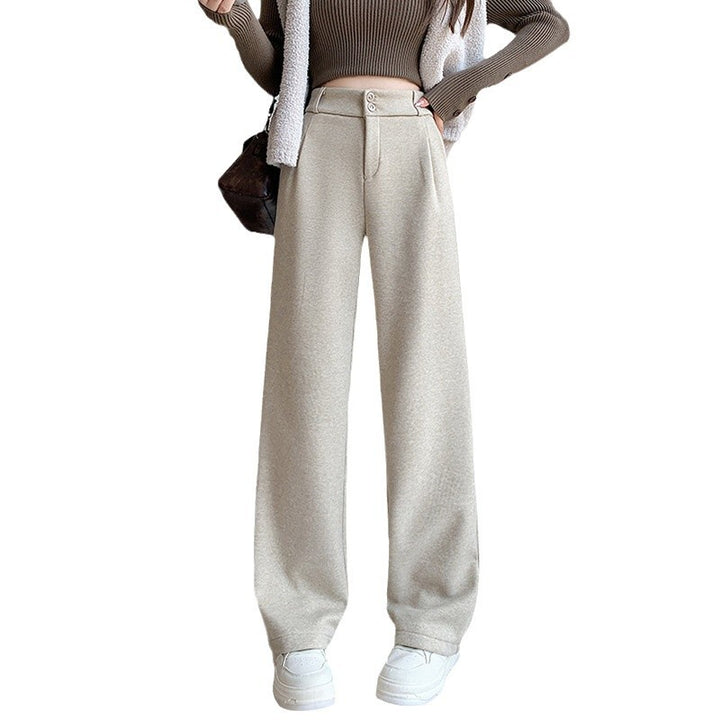 Women's Wide-Leg Creased Trousers Chic & Stil