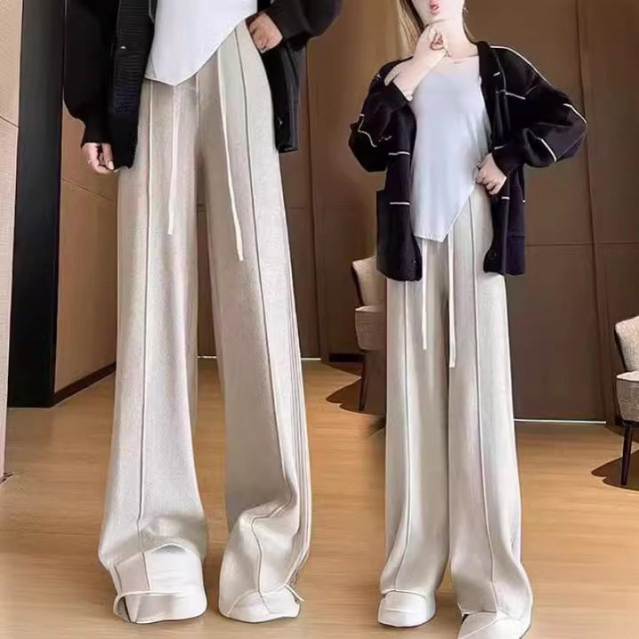 Pull en tricot surdimensionné pour femmes avec un large motif rayé et une coupe décontractée Chic & Stil