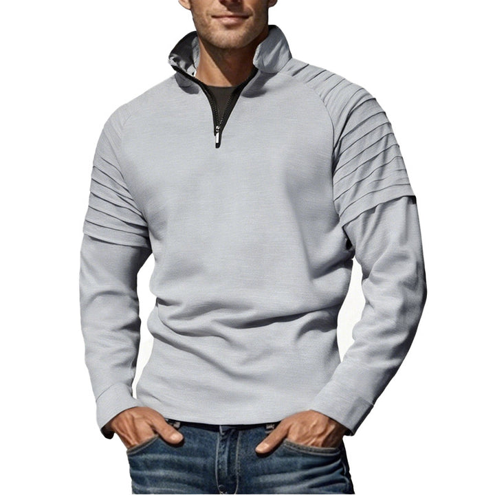 Functional sweater for men with half-zip and modern design Lune London