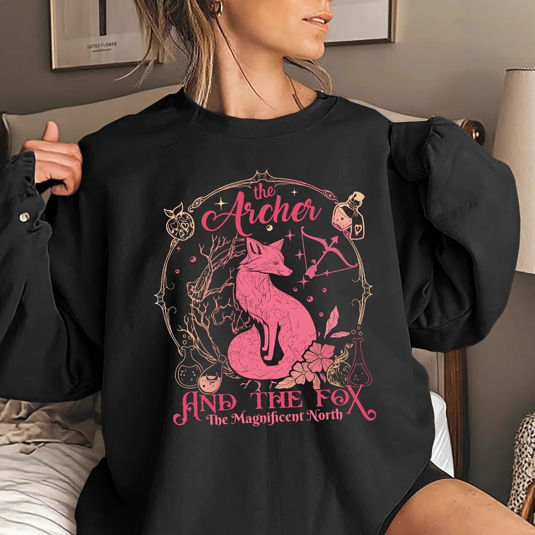 Sweatshirt pour femmes avec motif animal créatif et impression inspirante Chic & Stil