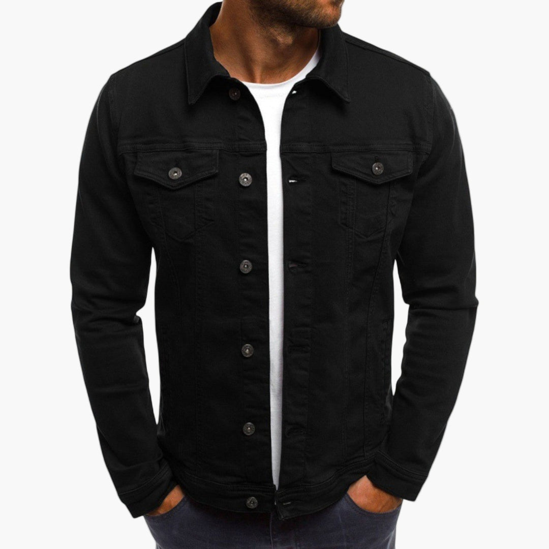 Chic und Stil | Slim Fit Denim Jacket - Classic casual look for everyday and work