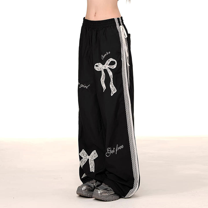 Women's Comfortable Casual Pants with Decorative Ties