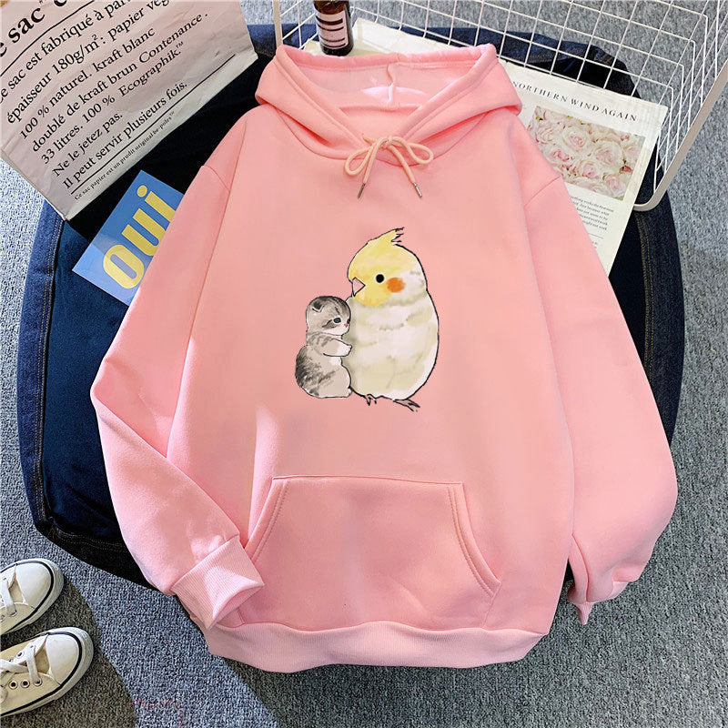 Ladies hoodie with animal motif Chic & Stil