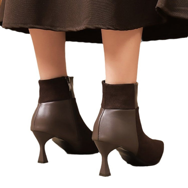 Ladies Elegant Boot with a Chic Block Heel and Fashionable Lune London