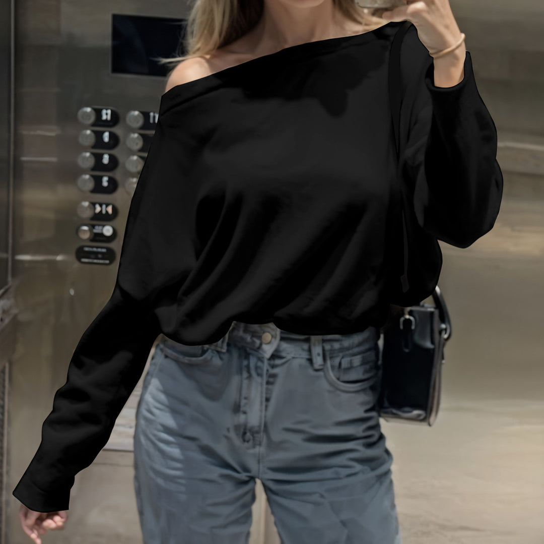 Ladies Off-Shoulder Sweatshirt Lune London